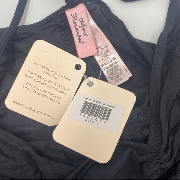 Agent Provocateur Erene Black Cover-up AP4 large NWT $625 - Picture 8 of 9